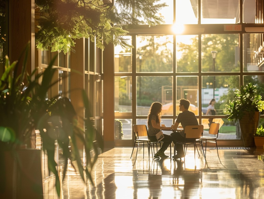 Grounded workspace setting, representing seamless integration